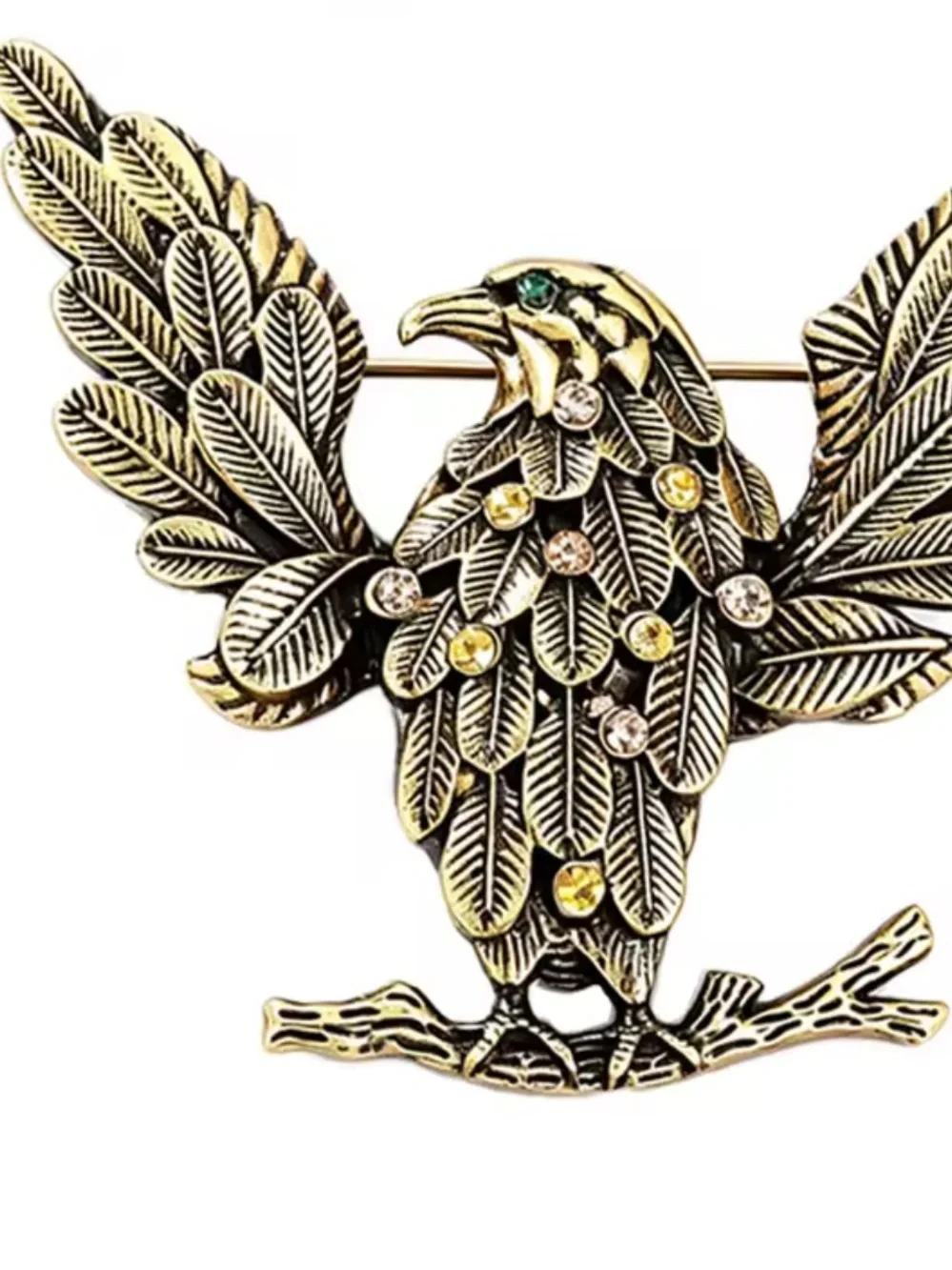 Vintage Gold Eagle Brooch Pin